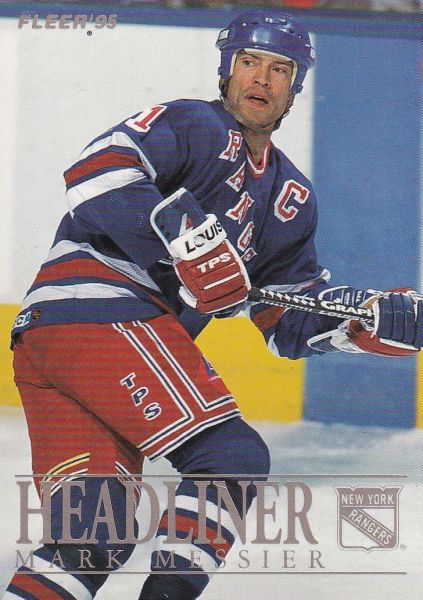 insert karta MARK MESSIER 94-95 Fleer Headliner číslo 7 of 10